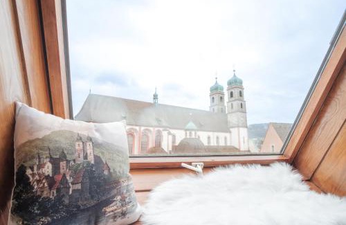 Bad Saeckingen Apartment | NEU Deluxe Suite Münsterblick, Maisonette, Kingsize Bett, Küche, Netflix, Aussicht, E-Kamin
