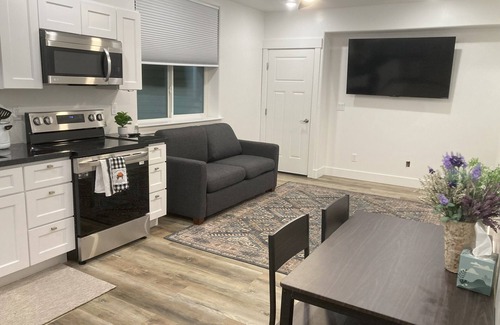 Lava Hot Springs Apartment | New, Beautiful, and Clean! One bedroom, one bath with 500 square feet of space!
