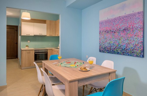 Mirthios Apartment | New built 80sqm apart 15 min walk from beach private terrace PANORAMIC seaview