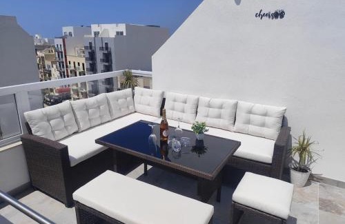 Bugibba Apartment | New White Lotus Penthouse 13 St Pauls Bay Malta