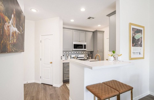 Desert View Village Condo | NEWLY remodeled and designer condo overlooking pool in prime Scottsdale location