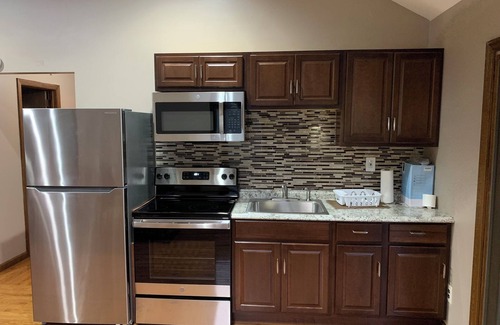 Westbury House | Newly Renovated 1 Bedroom First Floor Apartment in Westbury with Private Deck n