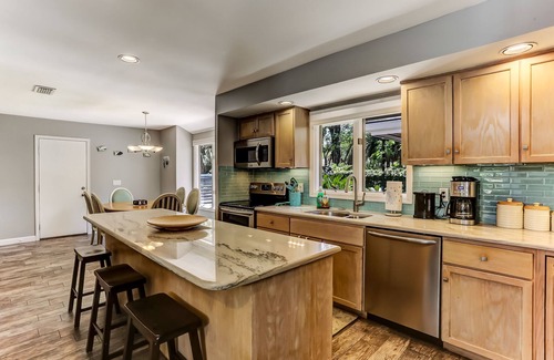 American Beach House | Newly Renovated Home w/Pool and Golf Cart near the Resort - Close to Beach!