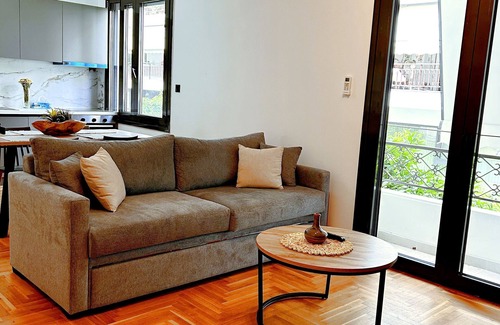 Ano Patisia Apartment | No 4 - Theo Two-Bedrooms Apartment first floor