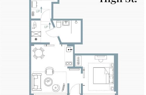 Pewsey Apartment | No48 - Luxe Victorian Shop Conversion in Pewsey