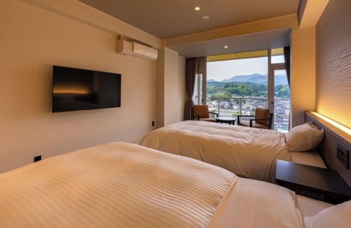 Hita Hotel | Nonsmoking DX Twin Room with River View Room o/Hita Ōita