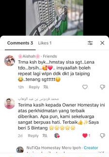 Taman Bertuah Apartment | NuTiQa Homestay Meru Ipoh Perak