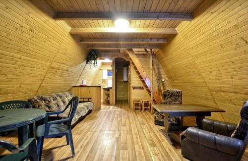 Sierakow House | Ośrodek Wypoczynkowy Puszczyk Wolnostojące Domki Sosnowe z zadaszonym tarasem