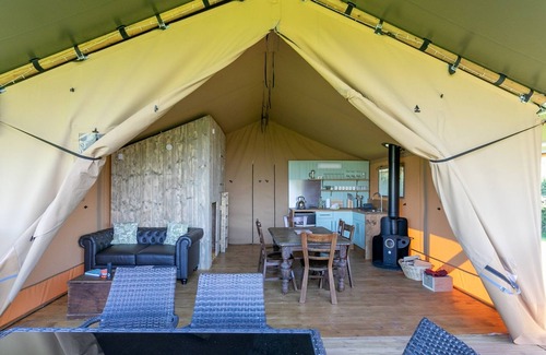 Tiverton Cabin | Oak Safari Tent, the perfect family and dog friendly glamping site, Devon