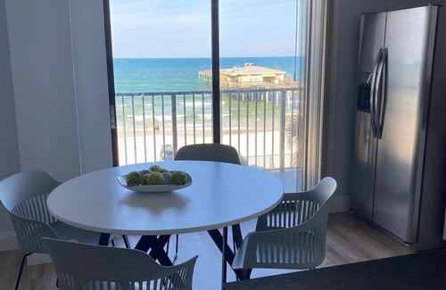 Daytona Beach Shores Condo | Ocean front double balcony, fully remodeled!