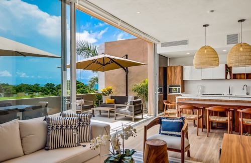 La Cruz de Huanacaxtle House | Ocean-view getaway with patio, grill, roof deck, & on-site pools