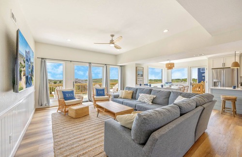 Waves House | OCEANFRONT-6 BDRM-4 Mstrs-RENOVATED 2024-Heated Pool,Hot Tub, Media & Game Rooms