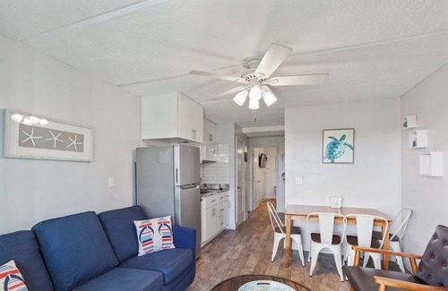Crescent Beach Condo | Oceanfront Patio Suite with daily housekeeping and welcoming front desk staff