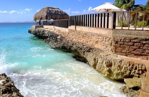 Belnem Villa | Oceanfront Villa with PRIVATE BEACH TERRACE, on best DIVING spot!