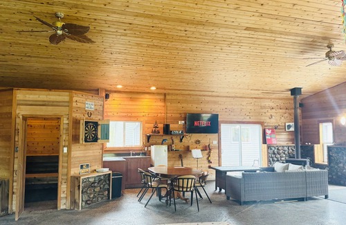 Bonnyville Cabin | Octagon Oasis | Private Indoor Pool & Lake Access