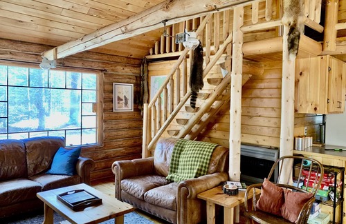 Wetmore House | Off-Grid Clean, Cozy Log Cabin 4.95 Star Rating 86 Reviews
