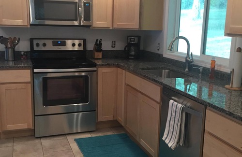 Moravia Cottage | ON LAKE! Peaceful Private Level Beach, Pet Friendly,Stream,Dock,Woods,Rowboat!