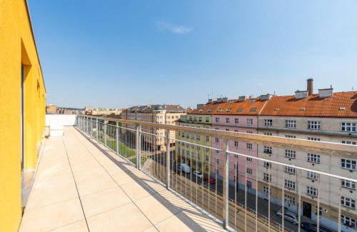 Palmovka Apartment | One bedroom penthouse apartment # 82 in the brand new building close to the city center with free parking