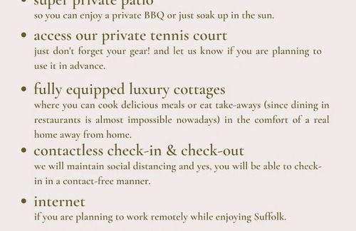 Orford Cottage | ORFORD BARN - tennis court access on request