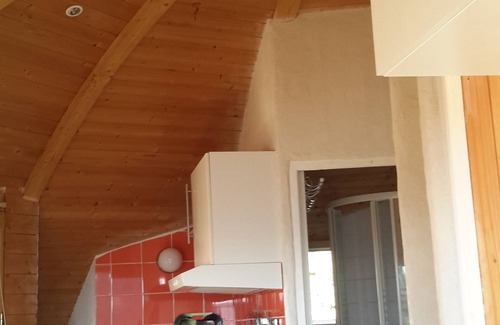 Locquirec House | Original round wood house T3 sea view