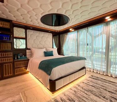 Dubai Marina Boat Rental | Overnight Super Yacht - Orchid