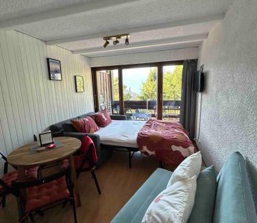 Ovronnaz Apartment | Ovronnaz - Studio with beautiful view and parking