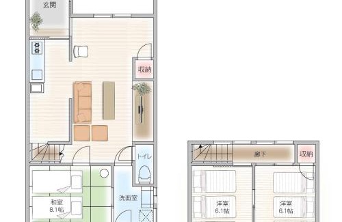 Gifu Villa | oyadoya gifu ryoge 岐阜駅車10分 駅徒歩圏内 大人数貸切 最大11名 駐車場2台有り