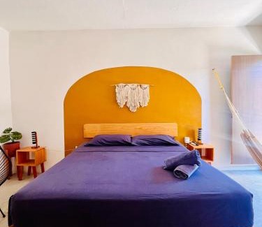 Brisas de Zicatela Hotel | Palmar la Punta 8 AC Starlink 2min walk to beach