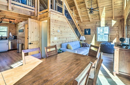 Dyke Cabin | Peaceful Free Union Cabin w/Deck & Mtn Views