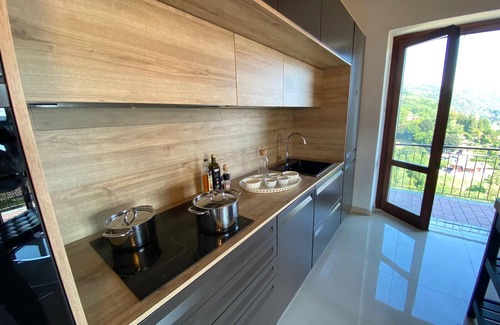 Meina Apartment | Penthouse Andrea apartment with private pool