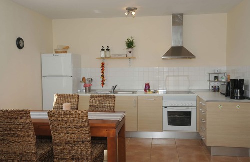 Cala Mandia Apartment | Penthouse apartment Vista Sol, large roof terrace with gardens and large pool