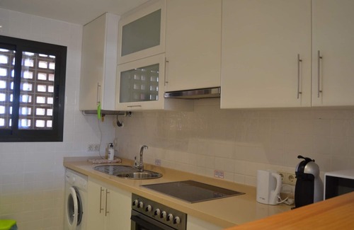 Roda Apartment | Penthouse, roof terrace, free wifi, balcony, pool views, communal pool