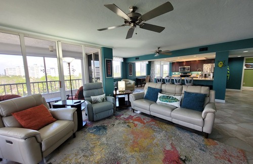Vanderbilt Beach Condo | Perfect Location! On The Bay Direct View of Gulf! Wrap Around Lanai!