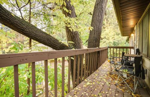 Highland House | Pet-Friendly St Paul Home Fireplace and Office Area