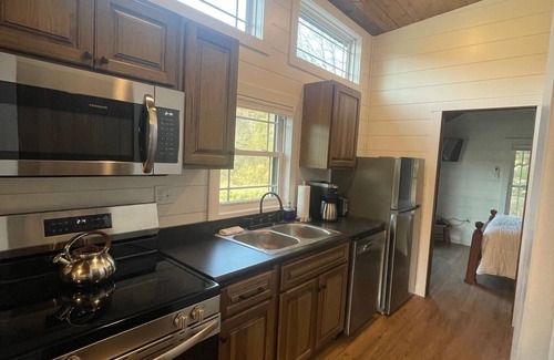 Killbuck Cabin | Pine Grove Cabin 30 acres of woods, meadows, pond and creek near Amish Country