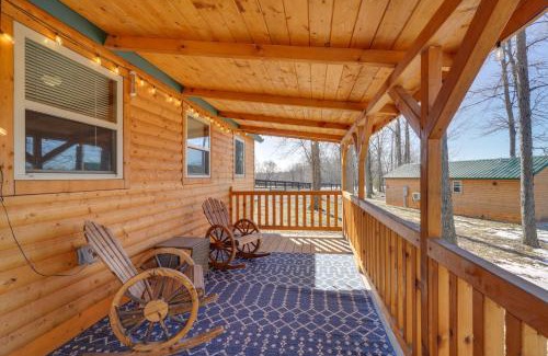La Grange House | Porch and Pond Views La Grange Cabin Retreat!