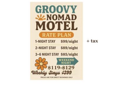 Trenton House | Pretty N Pink Room #5 At The Groovy Nomad Motel