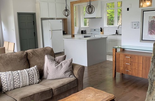 Clare Ski Chalet | Private cottage on 8 wooded and flower-filled acres at Lake Wentworth and the Wentworth River
