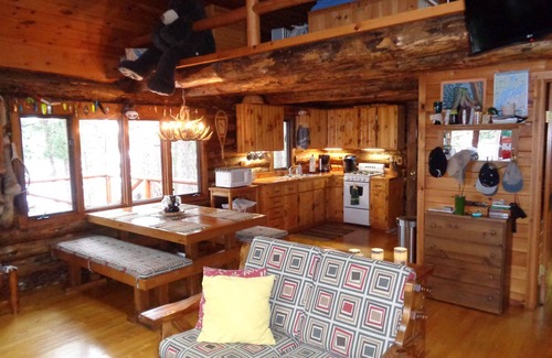 Ely Cabin | Private Island with a hand scribbed log cabin on beautiful Burntside Lake