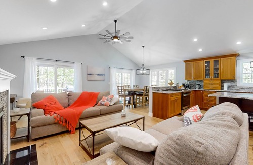 Tolland House | Private, lake community house in the serene Berkshire Foothills with pool table