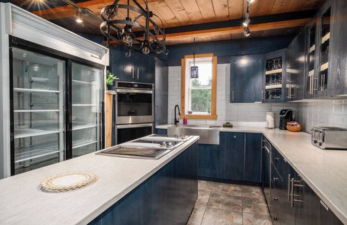 Mandeville Ski Chalet | Private log cabin resort, 30 people, pool, spa, games room, and +.