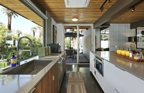 Tahquitz River Estates House | Private Post & Beam Eichler w/Pool & Spa in S. Palm Springs with Mountain Views