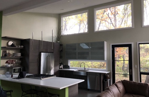 Miller Beach House | Private Wooded Acre, Soaring Windows in Nat’l Park, 2 blocks to the beach