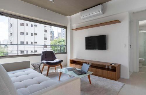 Vila Nova Conceicao Apartment | Quarto Sala 48m2 Parque Ibirapuera Itaim Bibi