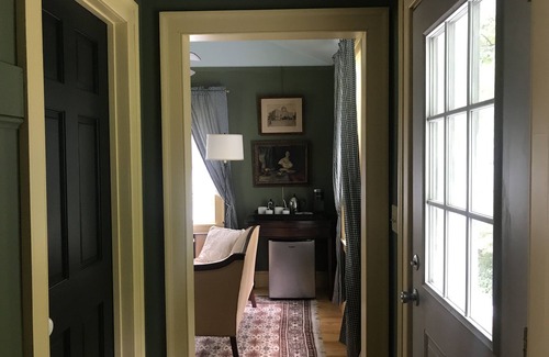 Flat Rock Apartment | Queen Suite in Historic House, Private Entrance