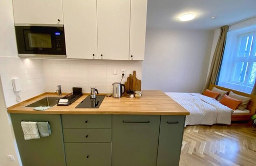 Dejvice Apartment | Quiet and chic Studio w/AC - 10 min to the centre