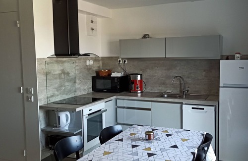 Jullouville Apartment | Quiet studio with unobstructed view, 10-minute walk to the beach.