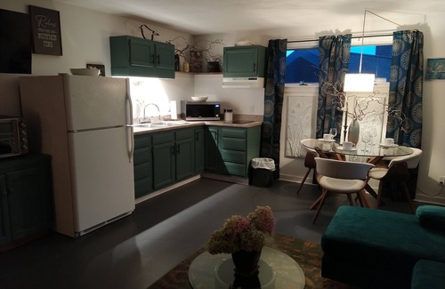 Camptown Apartment | Quiet, whimsical country apartment with a private deck. Pets welcome.