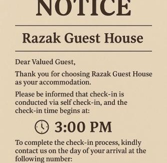 Kampung Merang House | RAZAK GUEST HOUSE