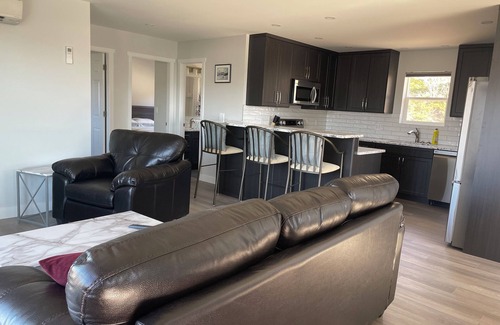 Vernon Apartment | Relax on the deck and enjoy the beautiful lake views, in the North Okanagan